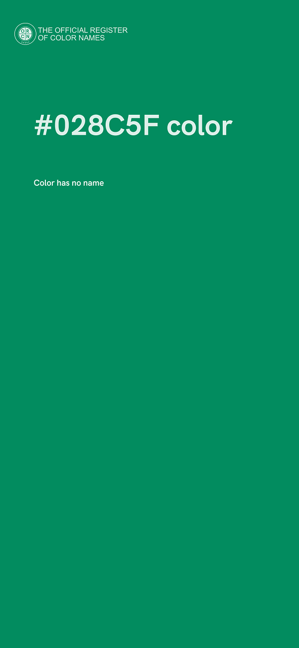 #028C5F color image