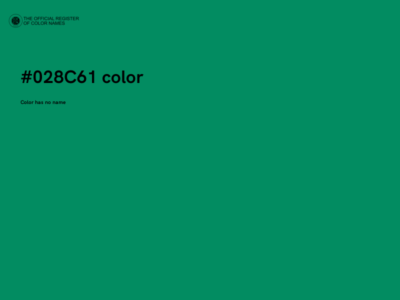 #028C61 color image