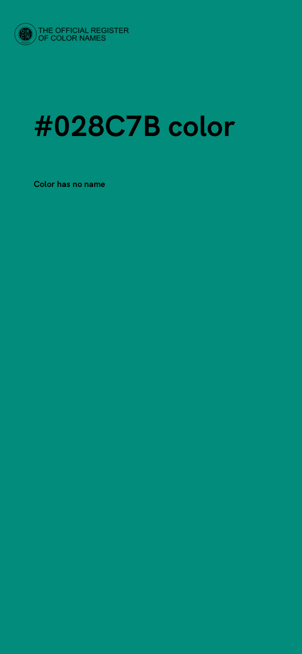 #028C7B color image