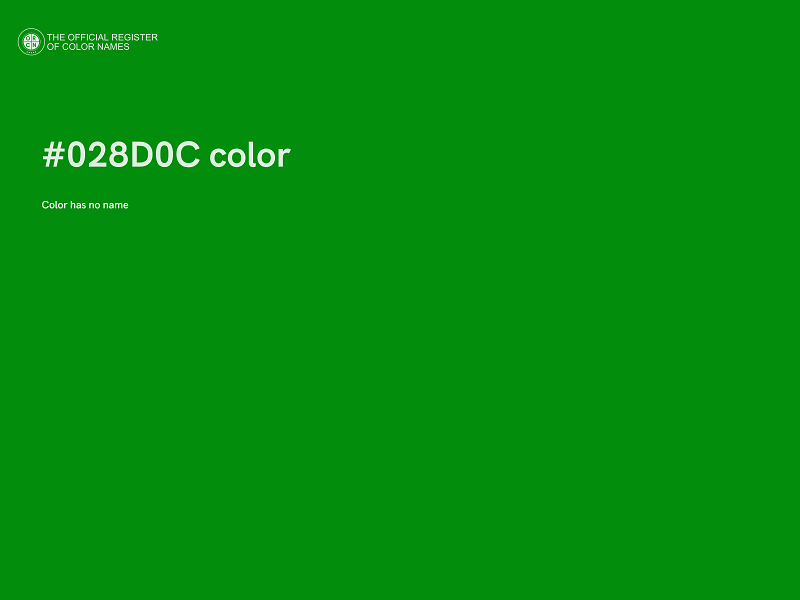 #028D0C color image