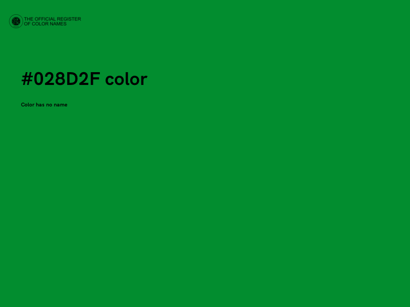 #028D2F color image