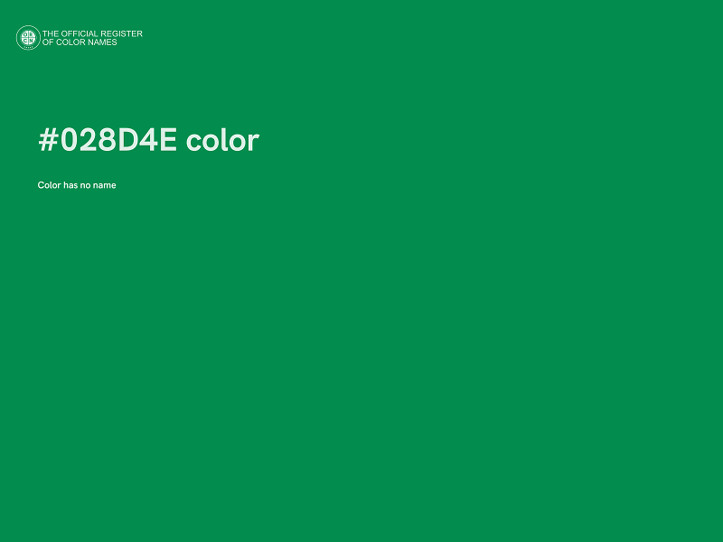 #028D4E color image