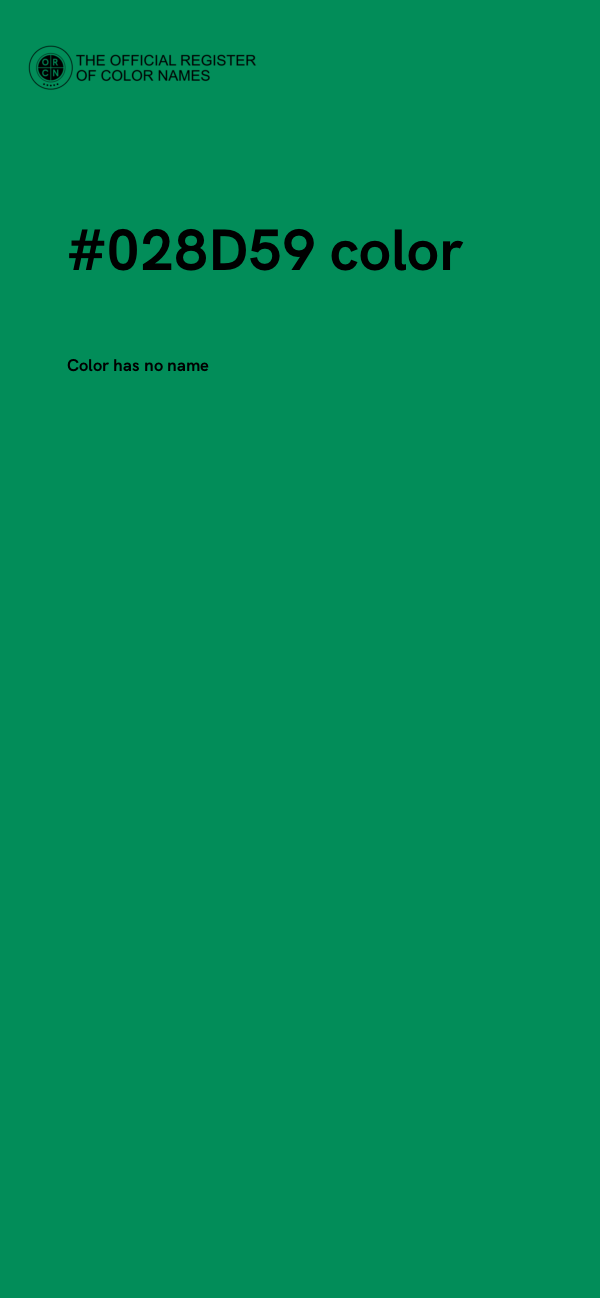 #028D59 color image
