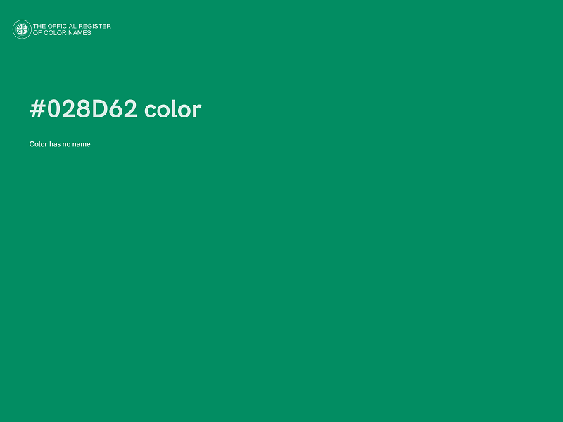 #028D62 color image