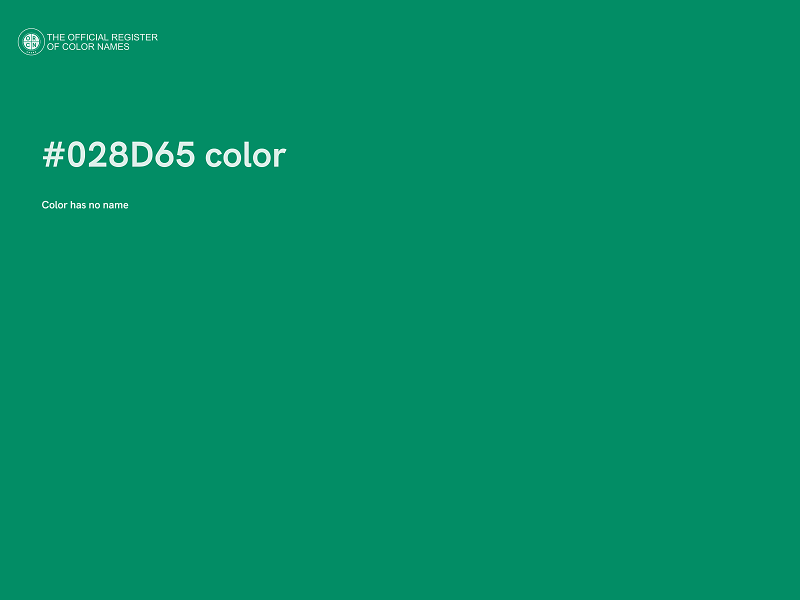 #028D65 color image