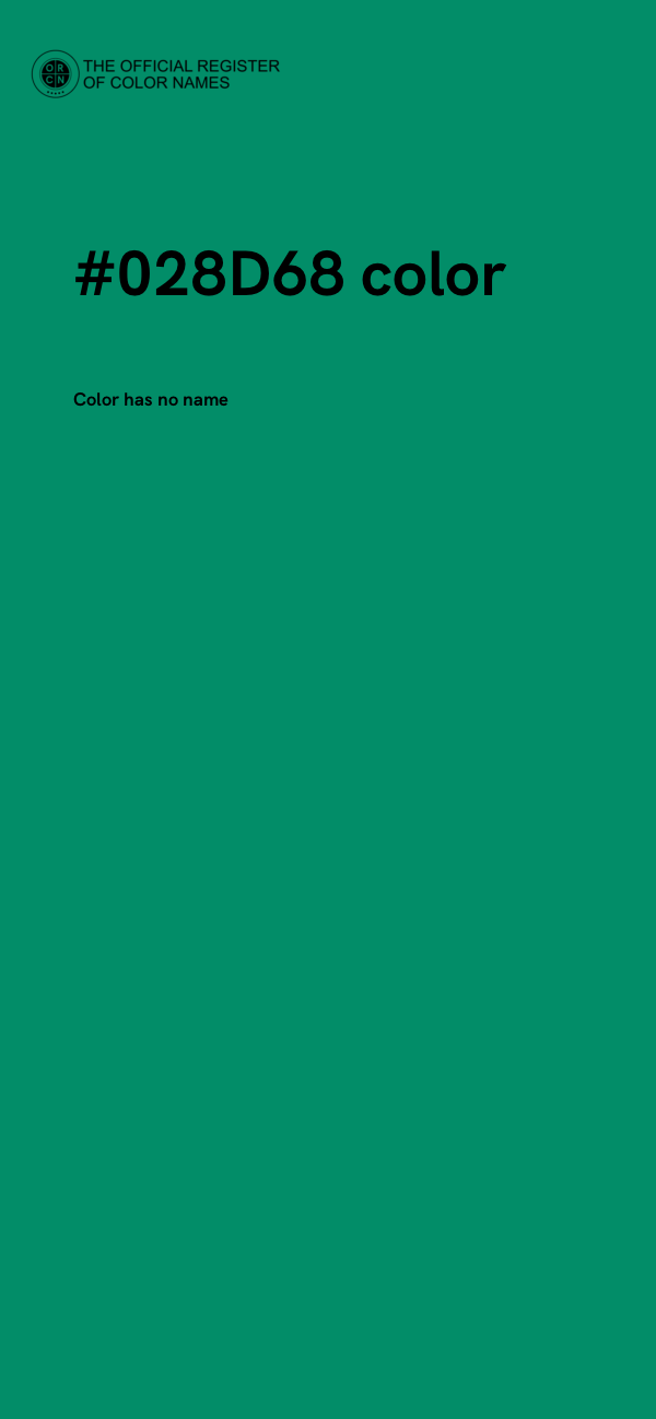#028D68 color image