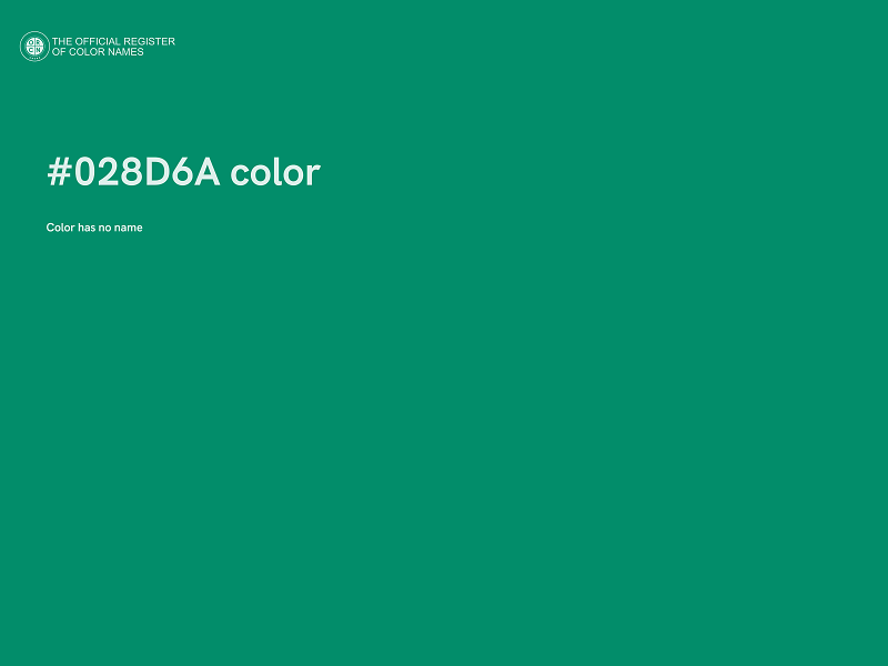 #028D6A color image