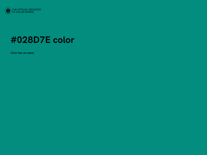 #028D7E color image