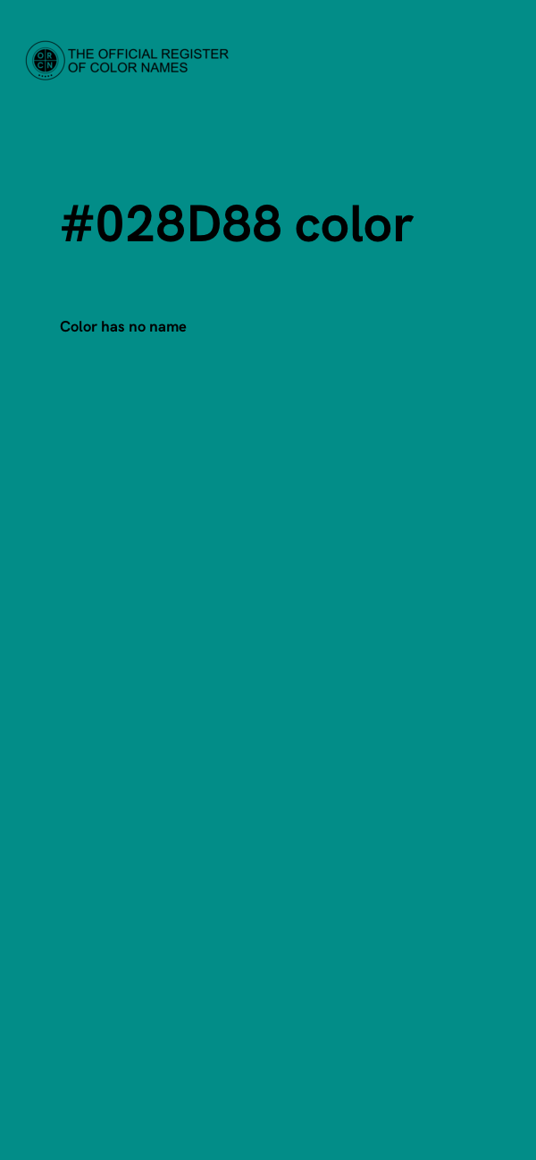 #028D88 color image