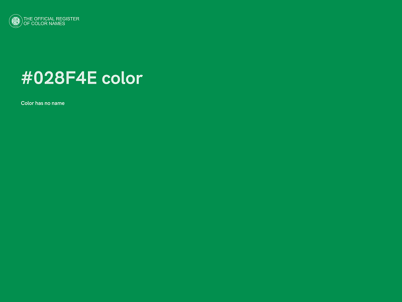 #028F4E color image