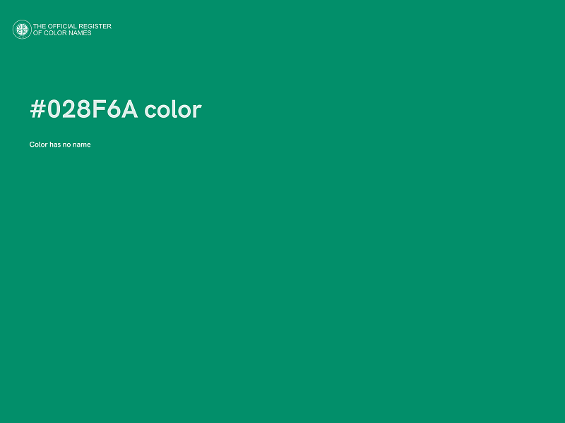 #028F6A color image