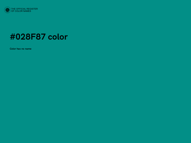 #028F87 color image