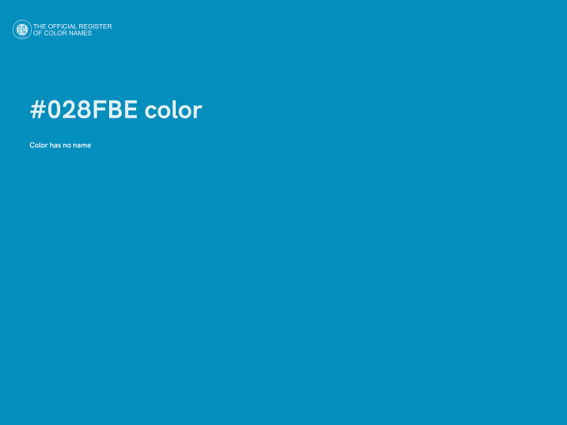 #028FBE color image