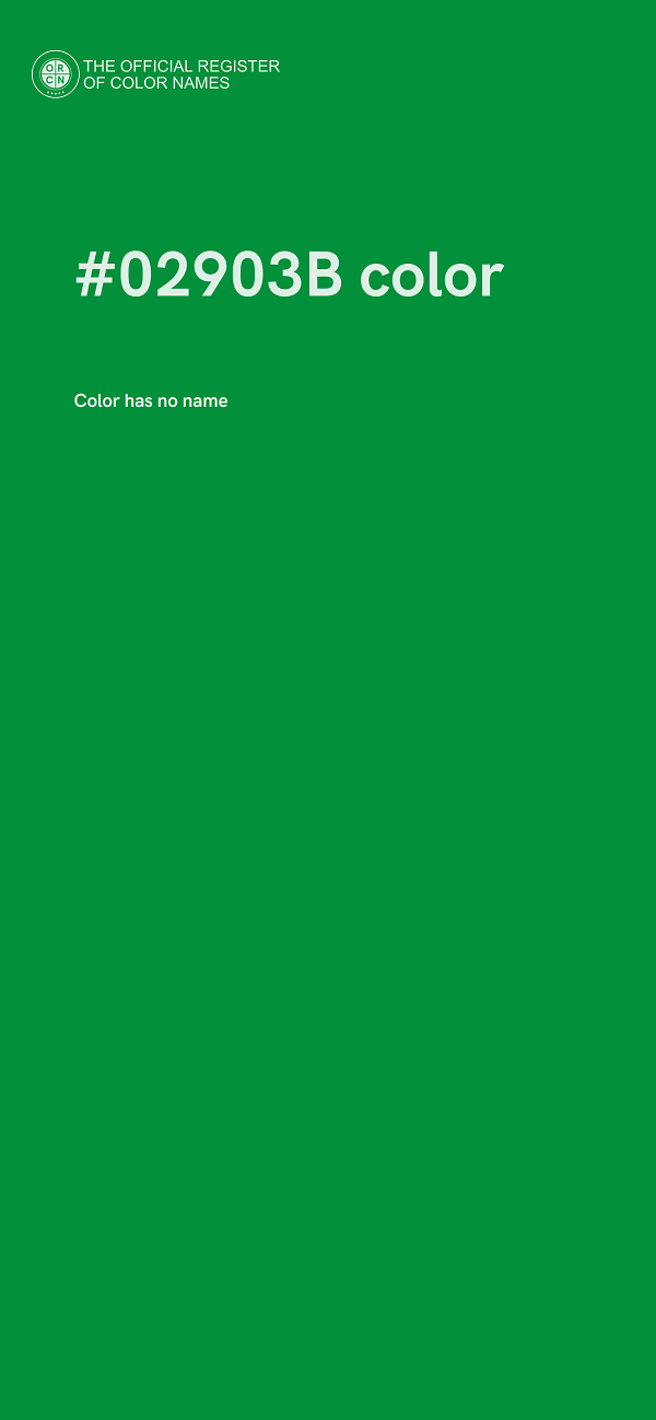 #02903B color image
