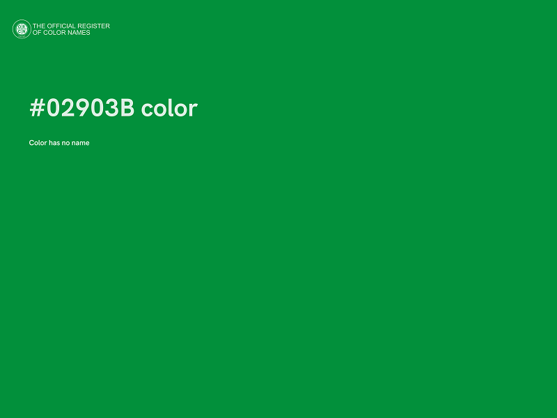 #02903B color image