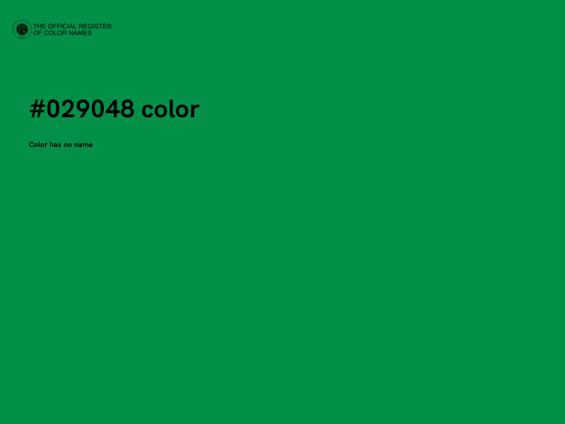 #029048 color image