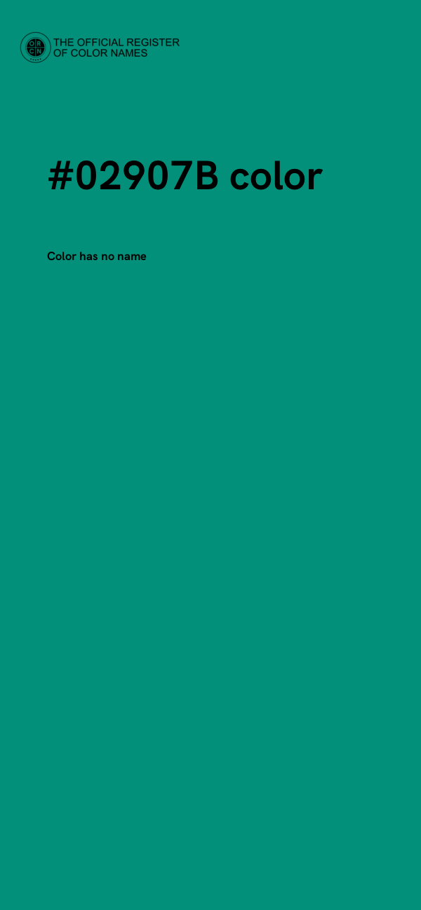 #02907B color image