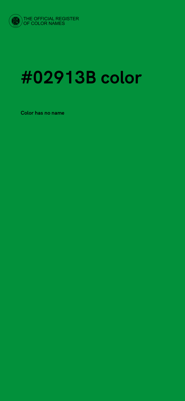 #02913B color image