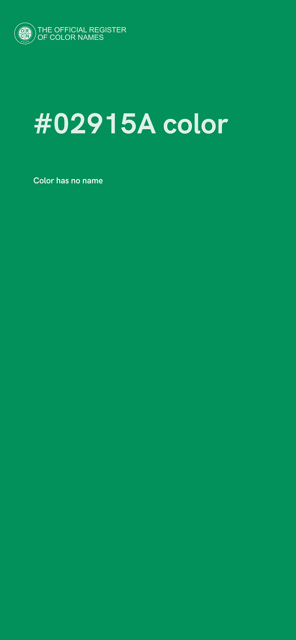 #02915A color image