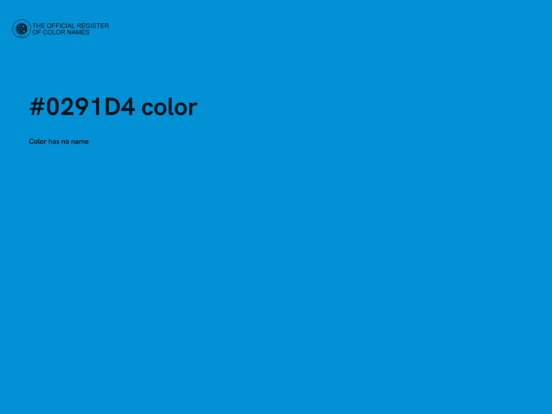 #0291D4 color image