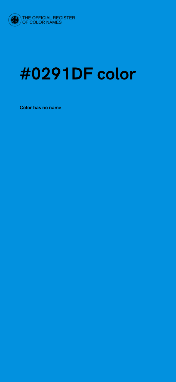 #0291DF color image