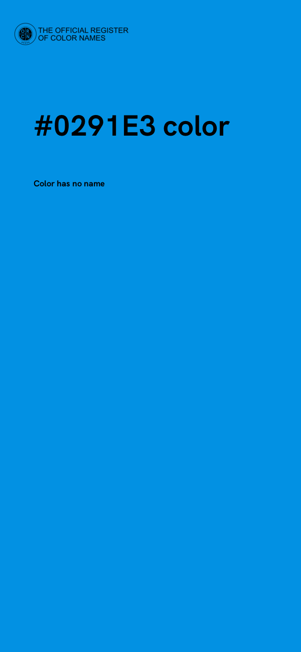 #0291E3 color image