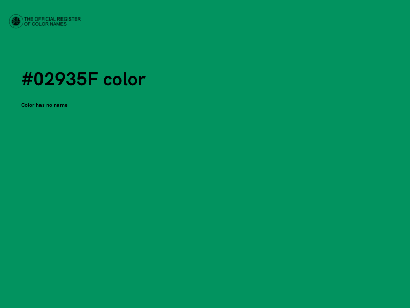 #02935F color image