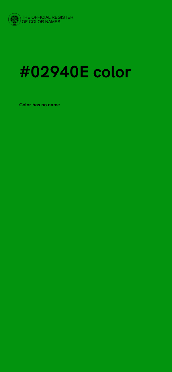 #02940E color image