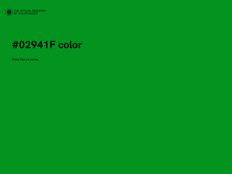 #02941F color image
