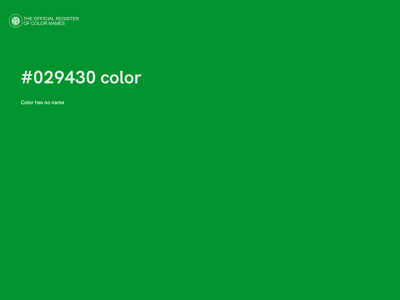 #029430 color image