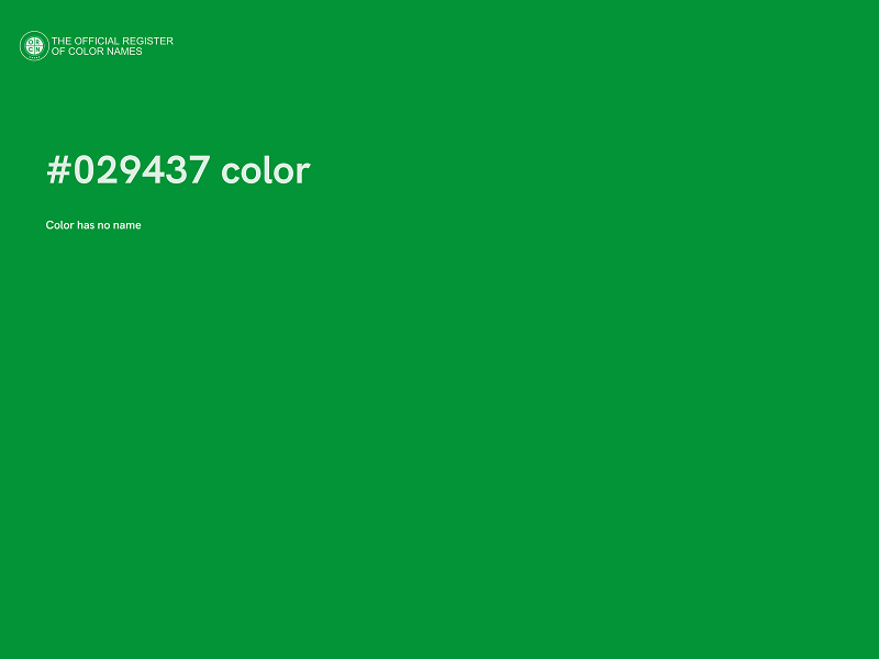 #029437 color image