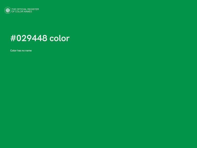 #029448 color image