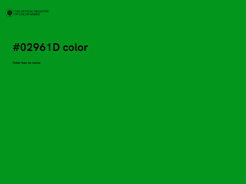 #02961D color image
