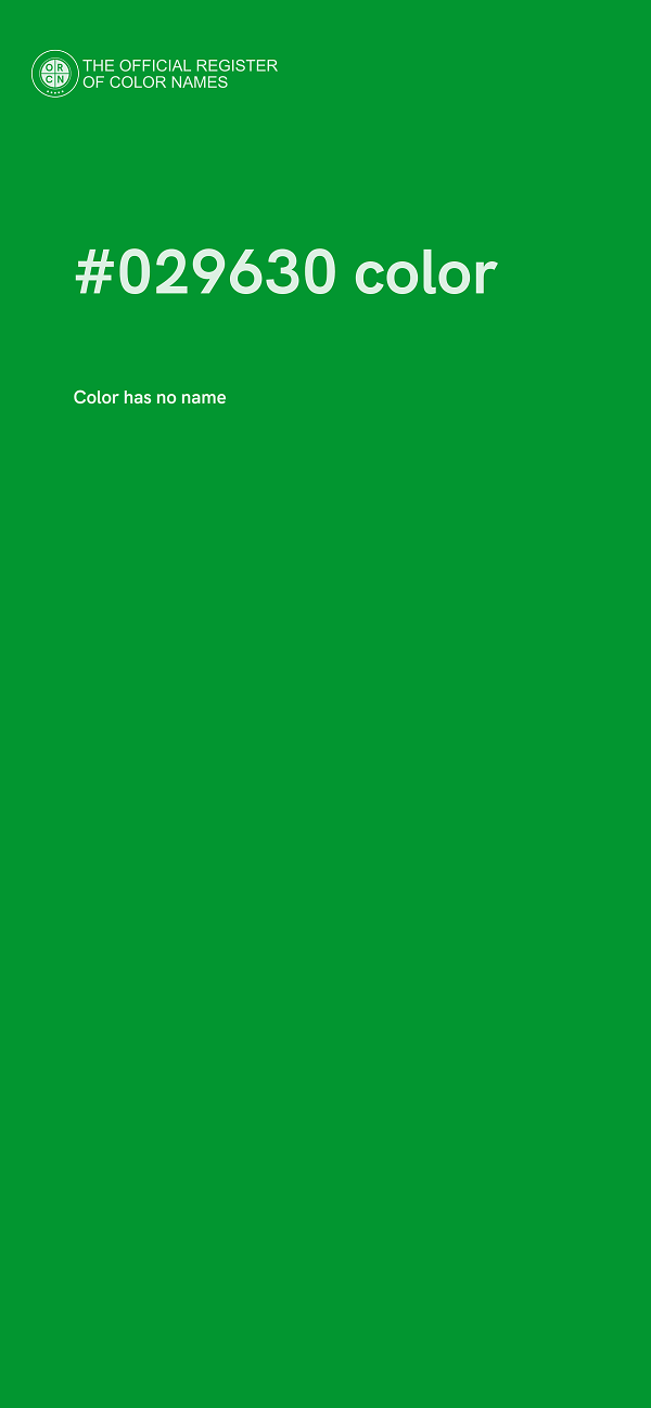 #029630 color image