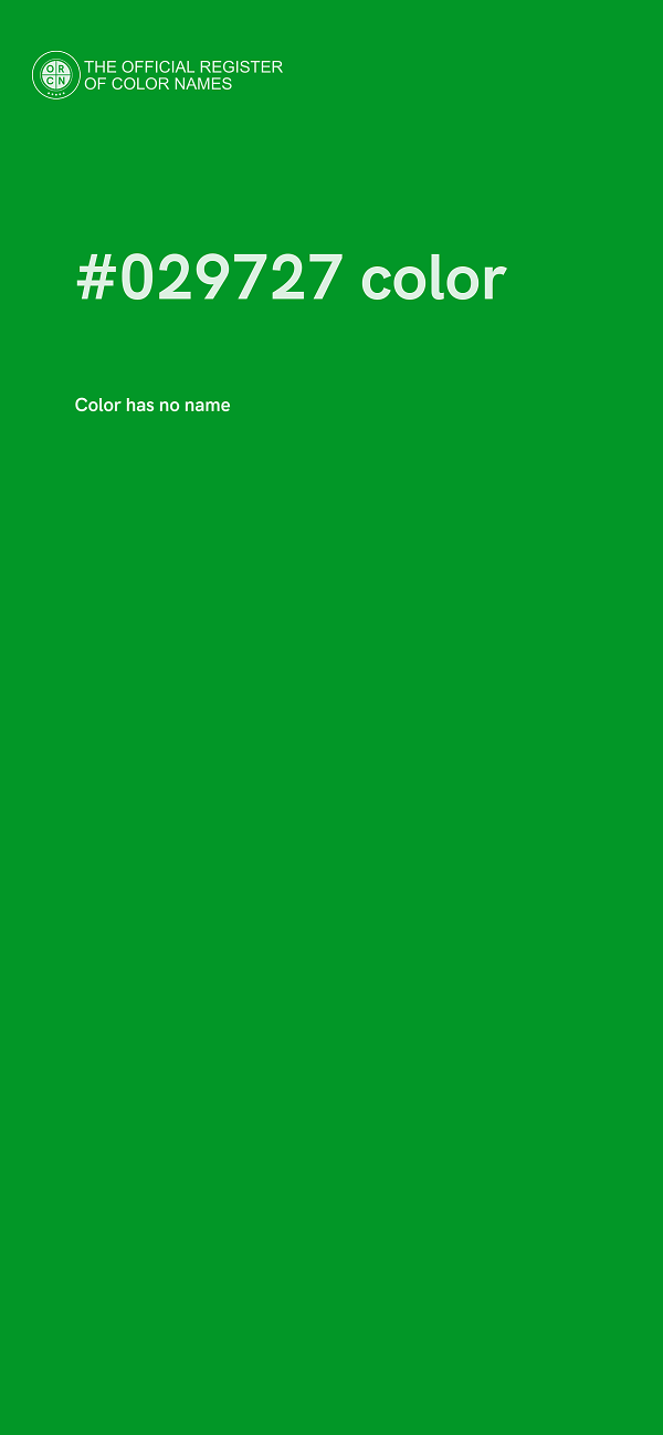 #029727 color image
