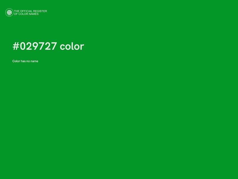 #029727 color image