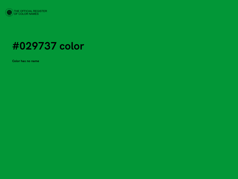 #029737 color image