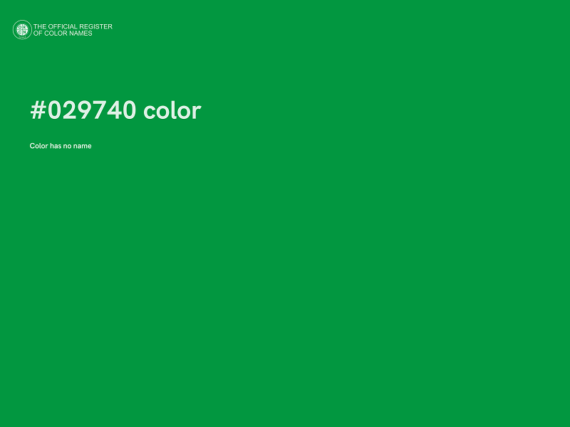 #029740 color image