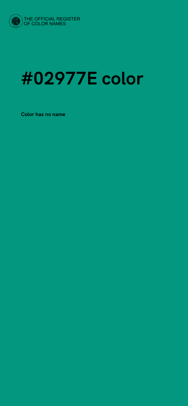#02977E color image