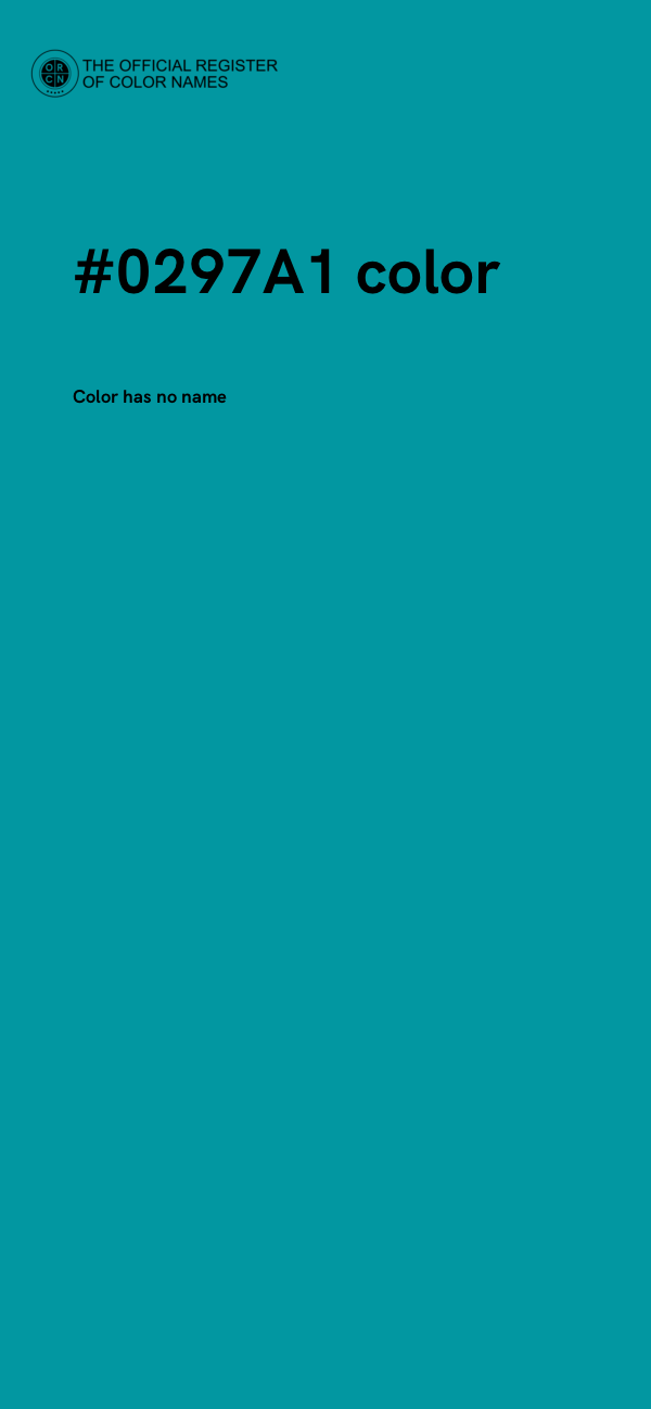 #0297A1 color image