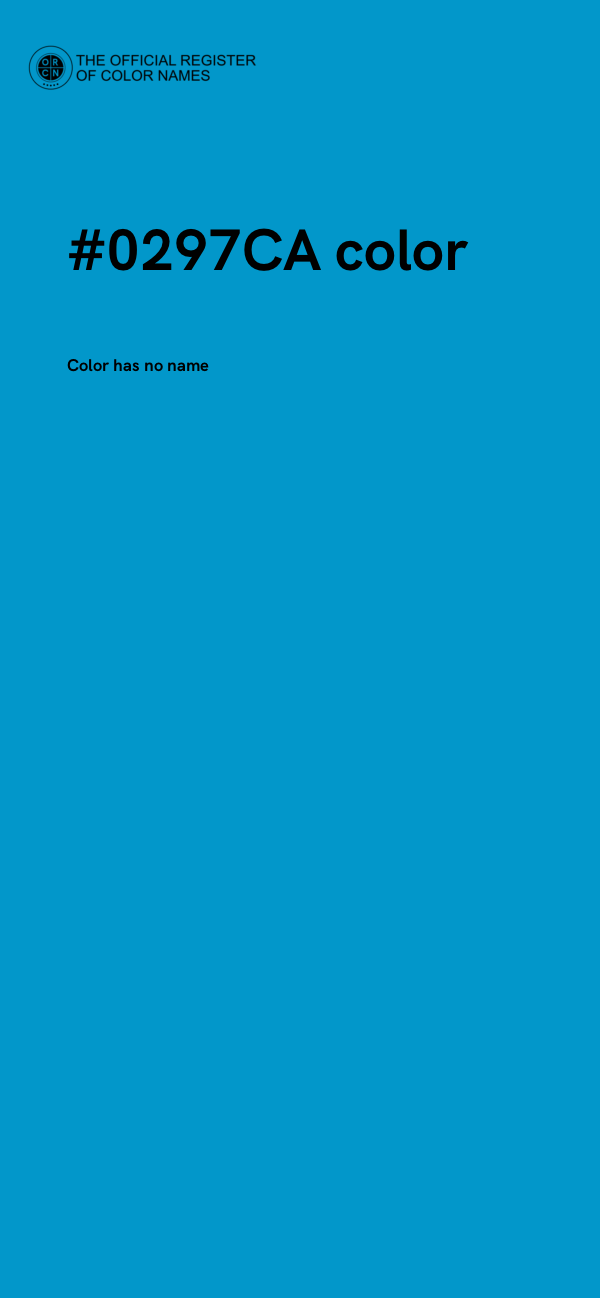 #0297CA color image