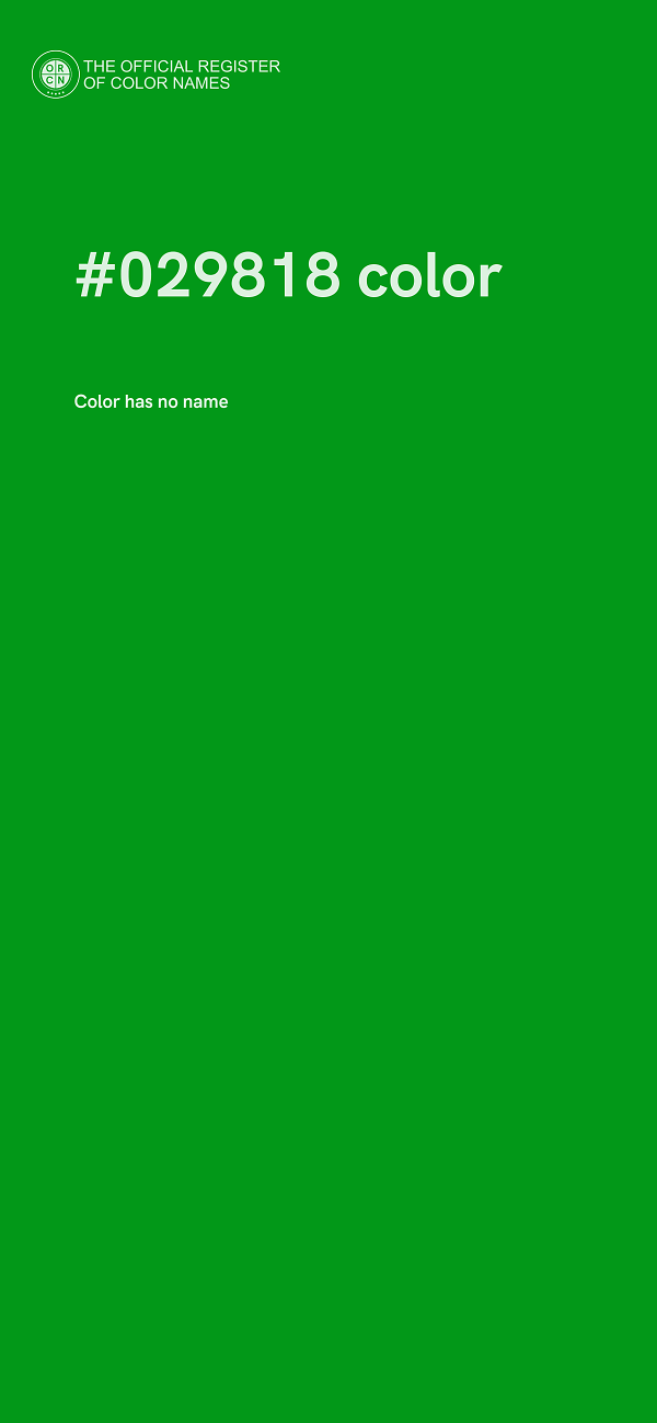 #029818 color image