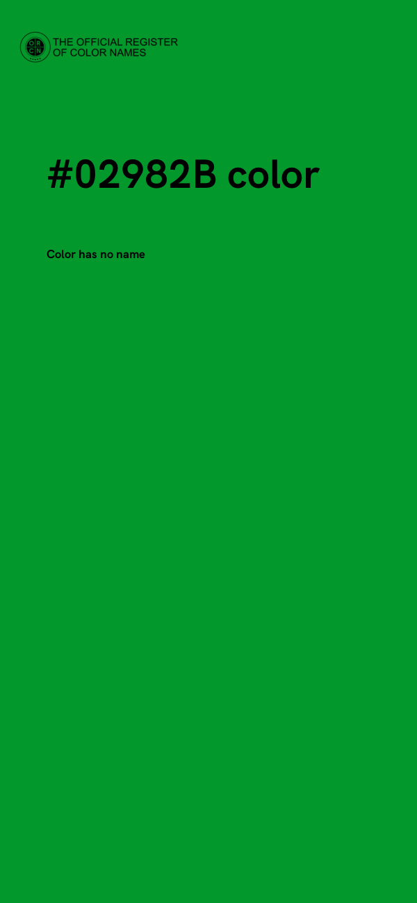 #02982B color image