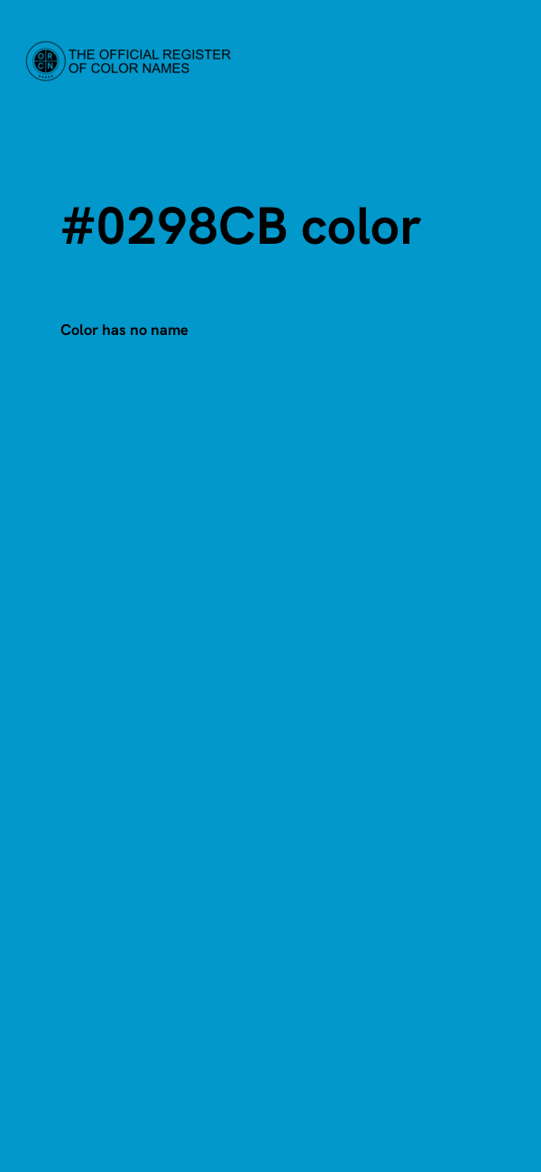#0298CB color image