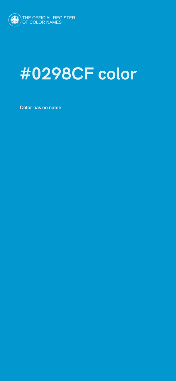 #0298CF color image