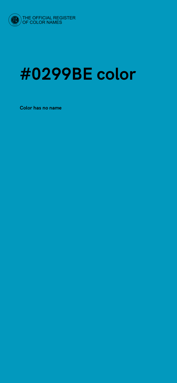 #0299BE color image