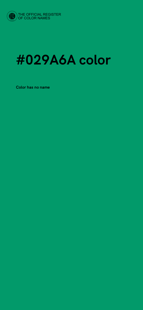 #029A6A color image