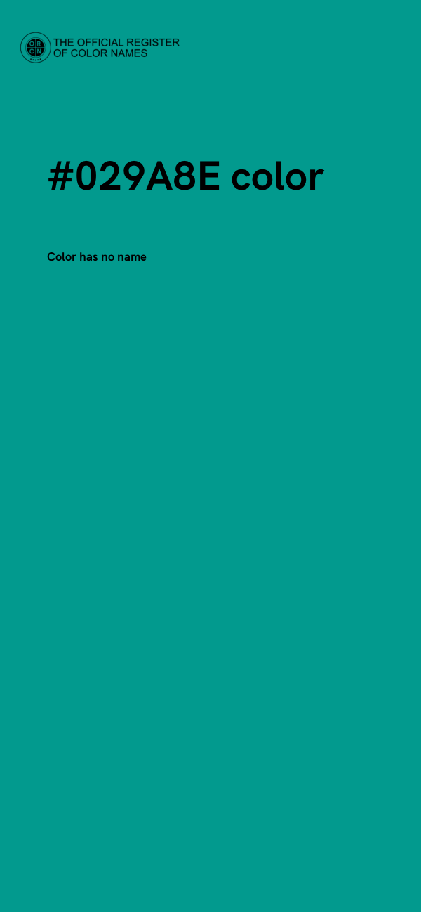 #029A8E color image