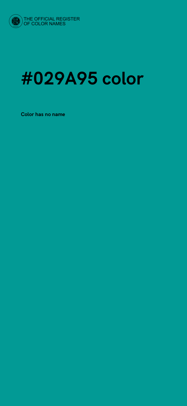 #029A95 color image