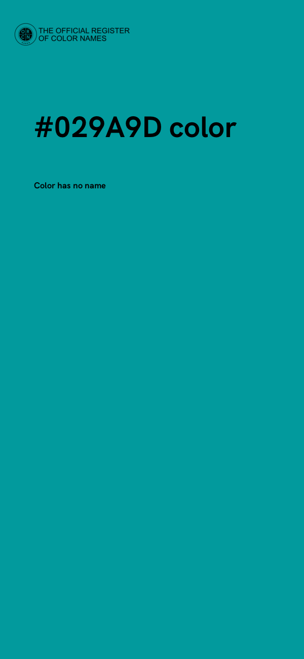 #029A9D color image